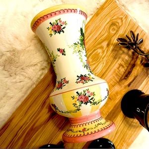 Laura Ashley Wallpaper Floral Ceramic Vase